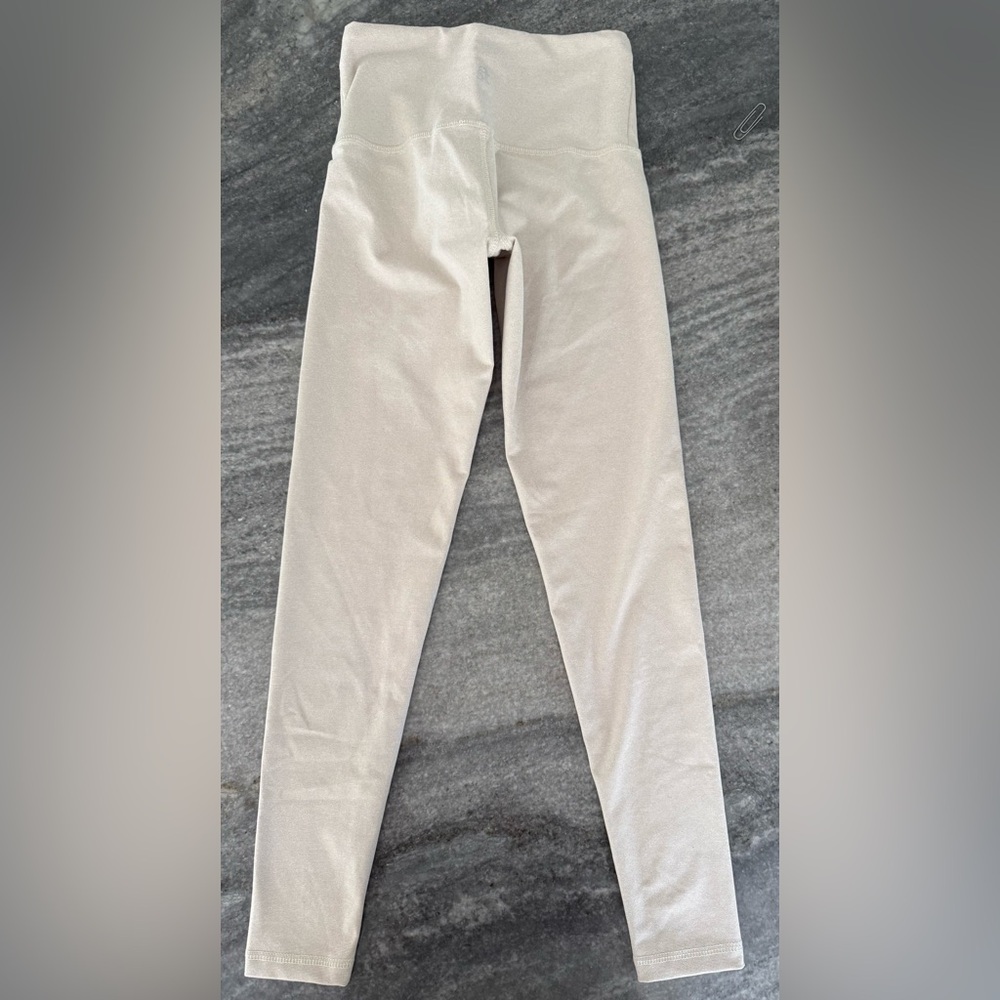 Strut This Cream High-Waisted Leggings